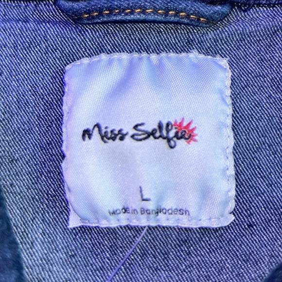 Cropped jean vest - Picture 3 of 4